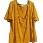 Ava & Viv  Yellow‎ Short Sleeve Top Photo 0