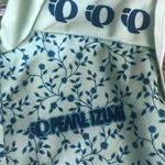 Pearl Izumi  Lightweight Cycling Vest Sz. M Pocket Back Lime Green Navy Floral Photo 5