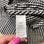 Talbots  Gingham Ruffled Sheath Dress Black and White Check Print 2 XS Photo 8