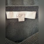 Loft  tunic pullover sweater in large, dark green Photo 6