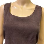 B Darlin Brown Sueded Sleeveless Zip Back Fully Lined Midi Mini Dress Womens 12 Photo 1