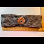 Platinum Silver Knit Headband Ear Warmers New Photo 2