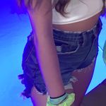 Abercrombie & Fitch Curve Love Denim Mom Shorts Photo 4