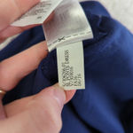 Banana Republic  Sleeveless Ponte Dress Flounce 306266 Navy Blue Women's Size 12‎ Photo 8