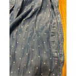 Philosophy  Women's 100% Tencel Blue Polka Dot Chambray Shirt Dress Size Large Photo 3