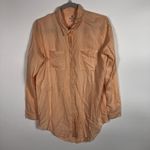 Woolrich  orange button up top‎ Photo 6
