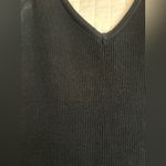 Lulus Sunny Festival Black Ribbed Knit Fringe Midi Dress NWOT Photo 7