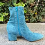 Valentino Garavani Valentino light blue stretch-suede block heel ankle boots size IT 40 US 10 Photo 7