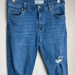We The Free Free People Mid Rise Distressed Ankle Stretch Skinny Jeans Women's Size 28‎ Photo 0