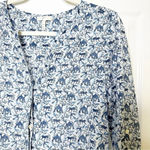 Joie  Long Sleeve Button Down‎ Monkey Elephant Cotton Silk Blend Size XS Photo 1