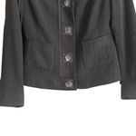 W&B VINTAGE Black Button Down Tweed Jacket with Pockets. Size 4. Photo 2