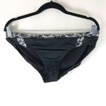 Lands' End Bikini Bottom Stretch Brief Black White Size 12 Photo 0