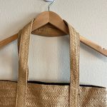 Draper James  Tan Everyday Straw Tote Bag OS Photo 7