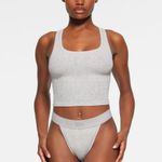 SKIMS  Cotton Rib Tank Light Heather Grey Photo 0