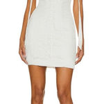 For Love & Lemons Zahra Mini Dress in White Medium New Womens Party Photo 0
