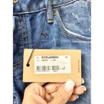 DSquared NWT Dsquared2 Button Fly Super Slim Distressed Skinny Jeans Blue Women's Size 30 Photo 3