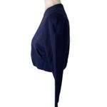 Hugo Boss Navy Cropped Open 4 Hook Clasp Bottom Professional Cardigan Sweater -M Photo 4