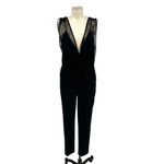 ZARA  Jumpsuit Lace Peplum Combined Sleeveless Black Size‎ Small Photo 2