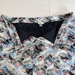 CJ Banks Flamingo Palm Leaves Tropical Skort Pockets Size 22W Resort Vacation Blue Photo 7