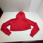 Gymshark ‎ Pink Cropped Hooded Sweatshirt Hoodie Womens Size Medium Long Sleeve Photo 7