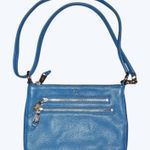Cole Haan  Teal Blue Aqua Pebble Leather Crossbody Purse Hand‎ Bag Photo 0
