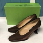 Sesto Meucci ‎ shiny brown pumps with mirrored heels woman’s size 8.5 Photo 0