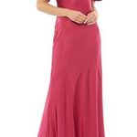 Mac Duggal Ieena for  Women’s Plunging Neck Flare Sleeve Dress Raspberry Sz 12 Photo 0