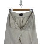 Talbots  Heritage Linen Straight Leg High Waist Beige Trousers Pants SZ 6 Neutral Photo 9