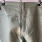 Wilfred Beatrix High Rise Flare Leather Pants size 12 bitter sage color Green Photo 6