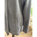 Carve Designs Gray Hooded Fleece Jacket Coat Open Front Pockets Womens Photo 2