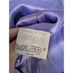Zapa Mellow D1 Lavender Long Covered Button 100% Wool Blazer‎ Purple Size L Photo 6