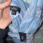 Lulus  Saveria Light Blue Floral Ruffled Asymmetrical Maxi Dress Photo 3