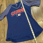 Majestic Chicago Cubs Shirt Women's Medium Blue Short Sleeve Tee MLB Ladies Photo 7