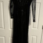 Altar'd State Black Sequin Formal Jumpsuit Photo 0