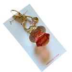 Betsey Johnson Pink Crystal Ring Pop Purse Charm Clip Key Ring Nwt Photo 0