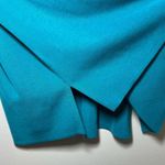 Ming Wang Scoop Neck Sleeveless Knit Top Teal Shell Side Slit Stretch Tank Large Photo 8