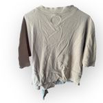 All:Row Casual Beige Wrap Top Tshirt Tan Size M Photo 5