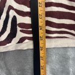 Banana Republic  Lightweight Sweater XL Tan Zebra Mobwife Safari Chic Maximalist Photo 7