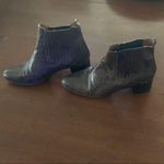 Jonak Paris Snakeskin Ankle Boots Black Size 7 Photo 1