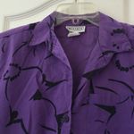 FINAL MARKDOWN Ladies mirrors blouse medium Purple Photo 3
