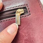 Fossil  Burgundy Leather Full Zip Wallet Damaged Vintage Photo 7