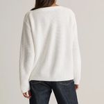 Quince  100% Organic Cotton Fisherman Boatneck Sweater Ivory XL Photo 1