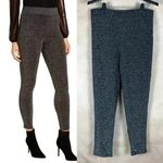 Thalia Sodi Silver Metallic Pull On Leggings NWOT Size Large Photo 0