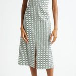 Veronica Beard Colleen Army Green Sleeveless Front Slit Midi Dress Size 4 Photo 11