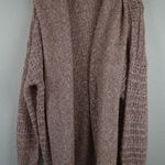 Frye Cardigan Sweater Knit Oversized Duster Open Front Women XL Speckled Photo 0