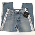 MOTHER Superior The Thrasher Straight Leg Jeans In Striped Wicked Size 25 Blue Photo 3