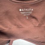 Athleta Renew Sports Bra Scoop Neck Convertible Racerback Brown Large Photo 3