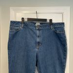 L.L. Bean Size 22W Stretch Cotton Classic Fit Medium Wash Zip Up Denim Jeans Blue Photo 1