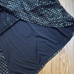 KMW black and silver Diamond Shine a line dress size large Photo 7