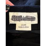 Kate Spade  Broome Street Skirt Women 00 Black Velvet Button Front A Line‎ Mini Photo 4